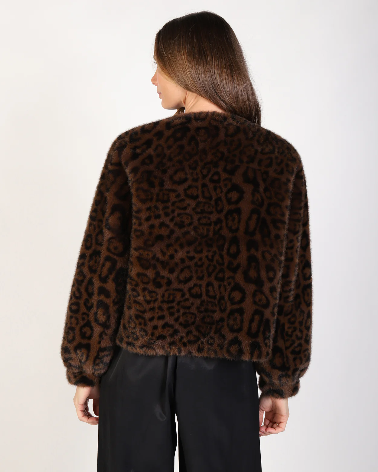 Ali Fur Jacket - Leopard - Image 5