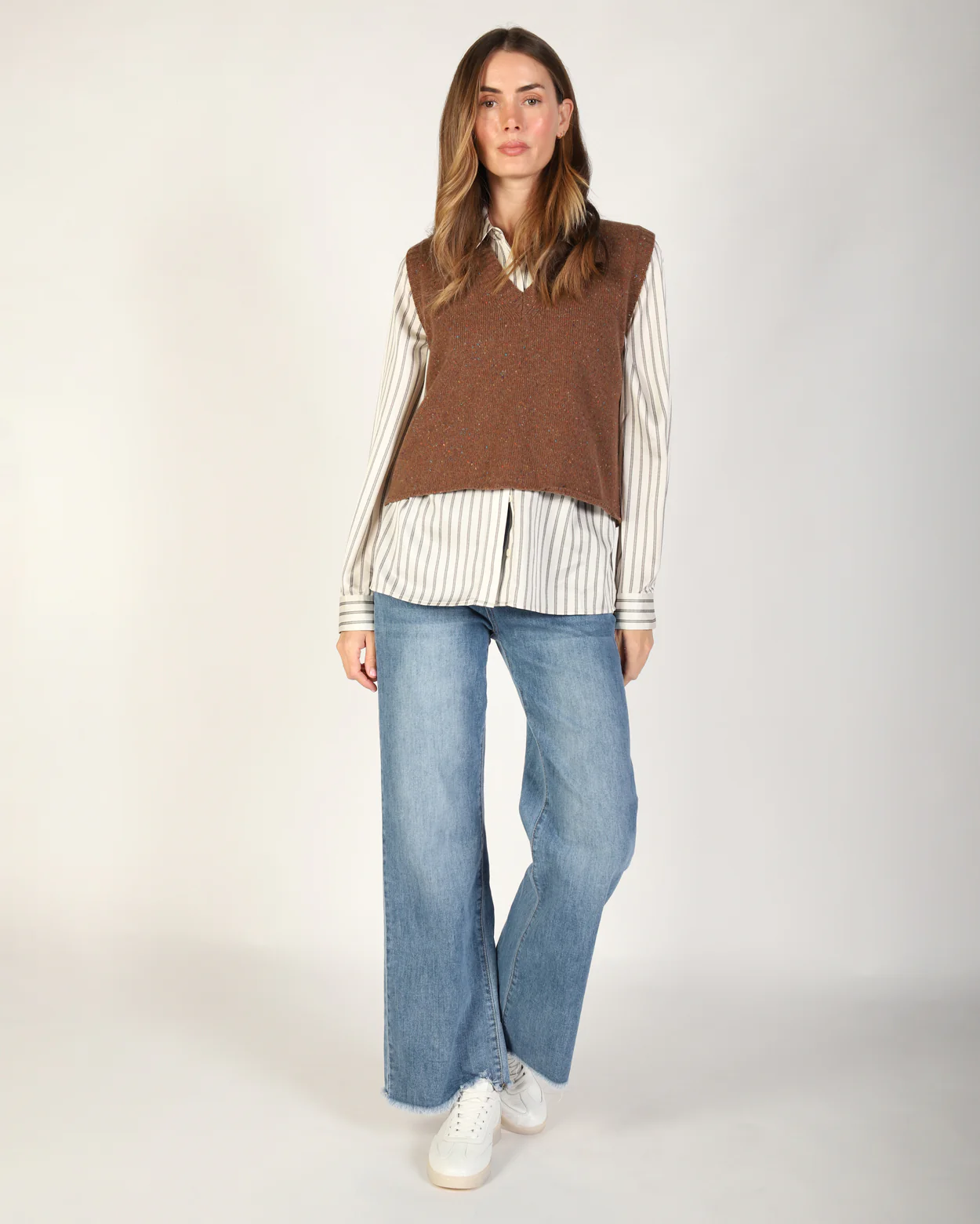 Andi Knit Vest - Brown - Image 4