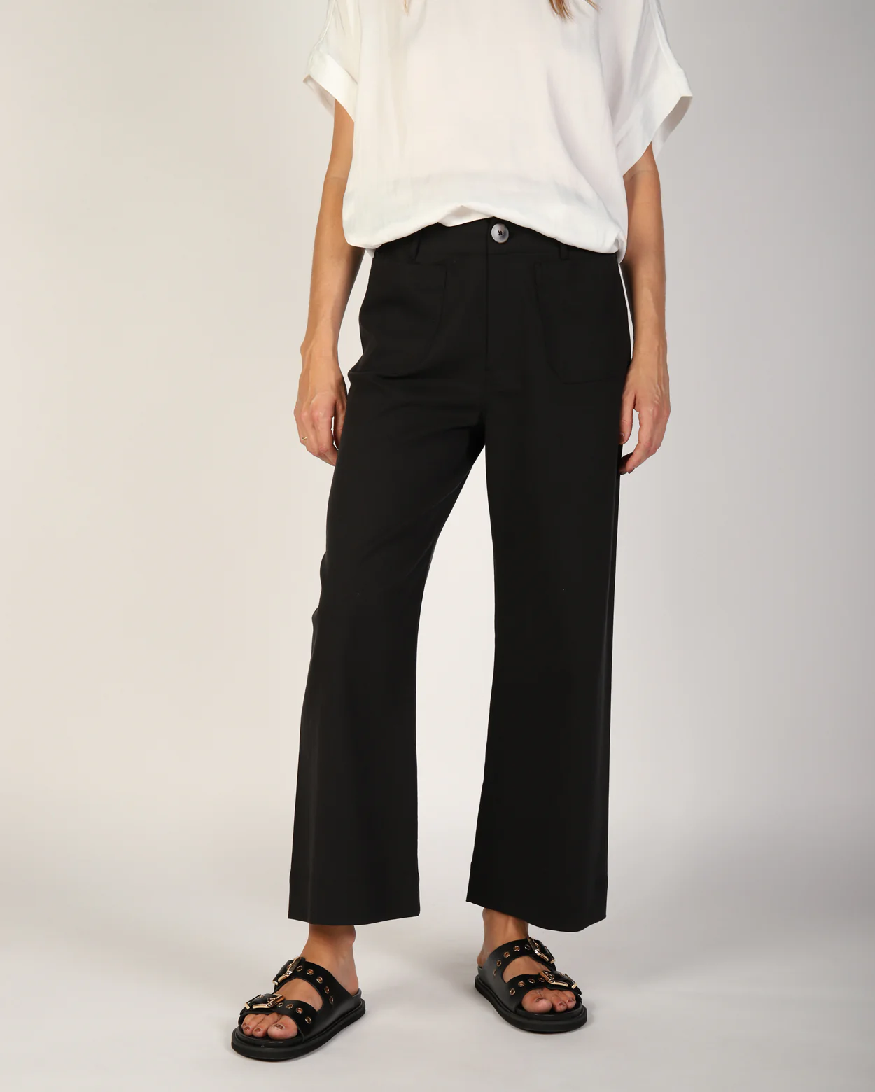 Ashleigh Culotte Pant  - Black - Image 5