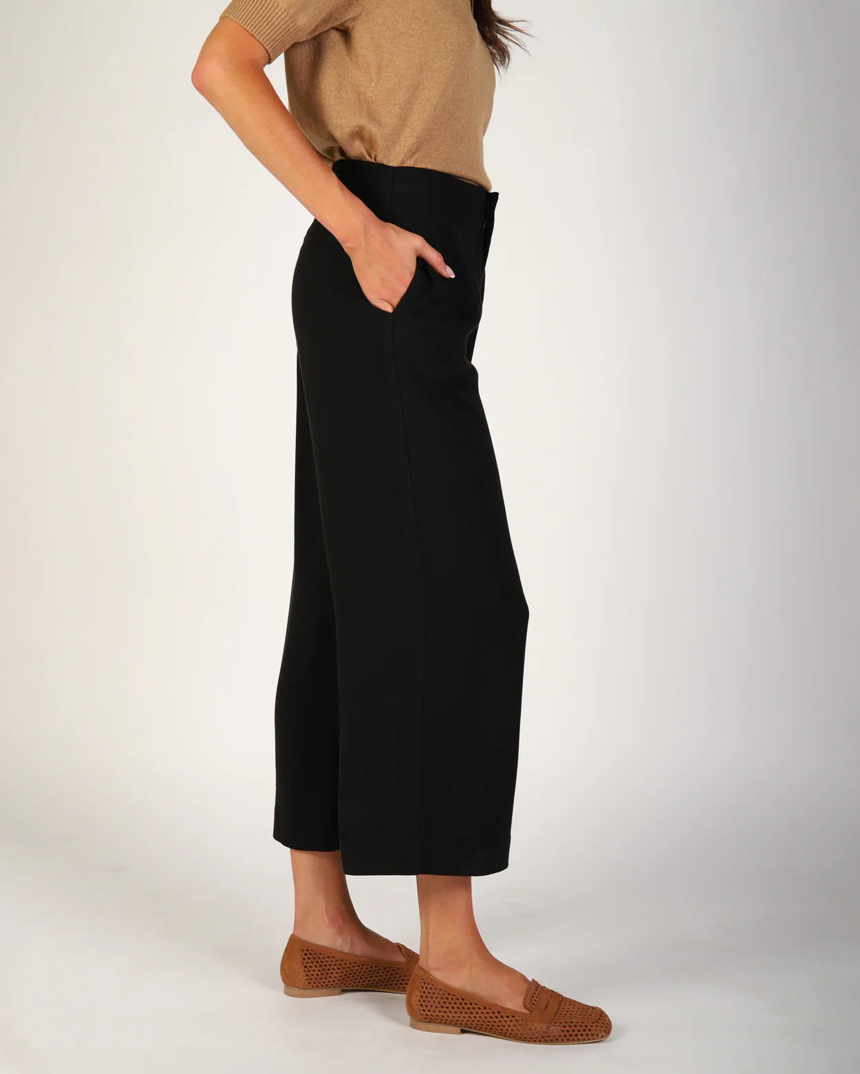 Ashleigh Culotte Pant  - Black - Image 3