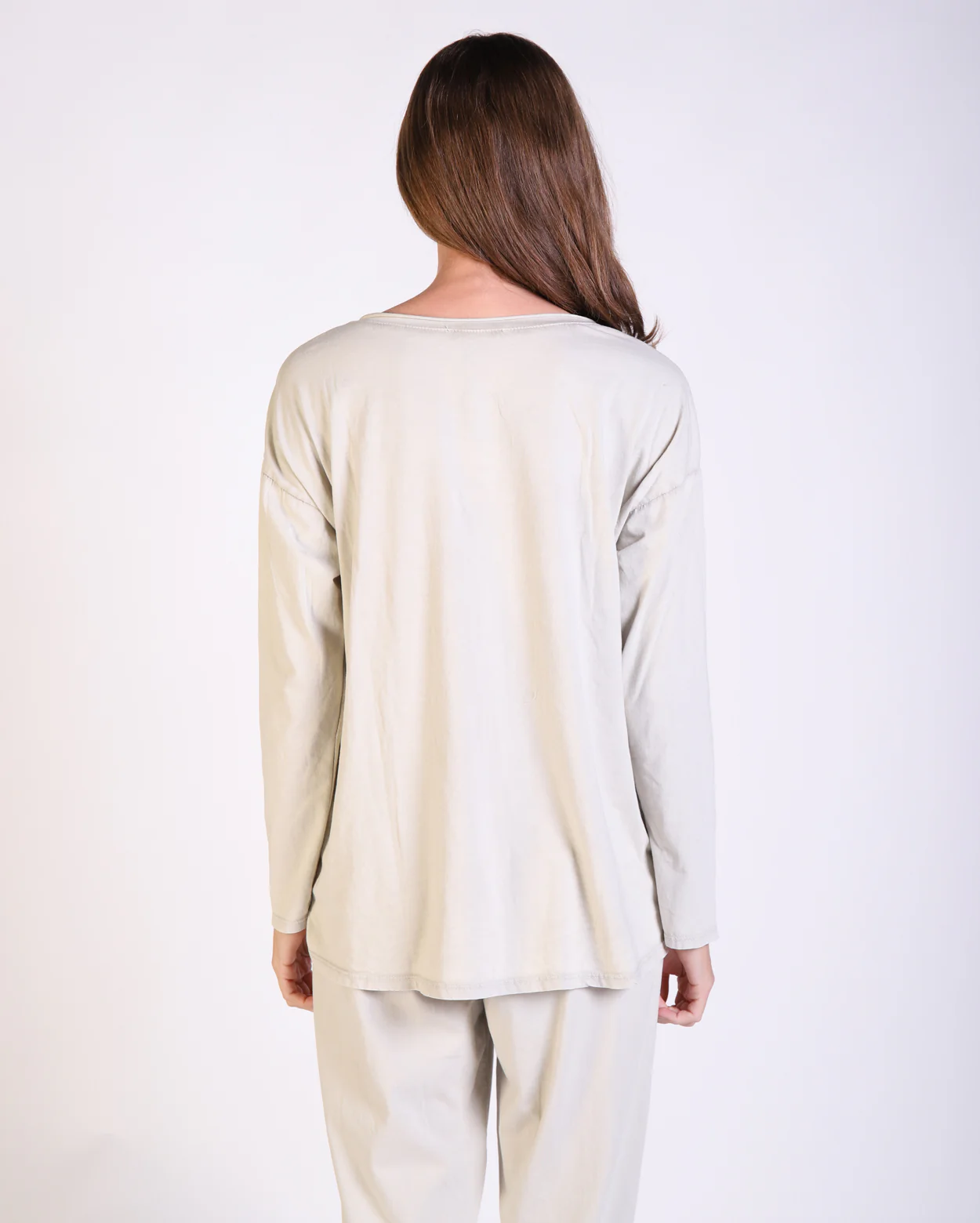 Ava Long Sleeve Tee - Stone - Image 3