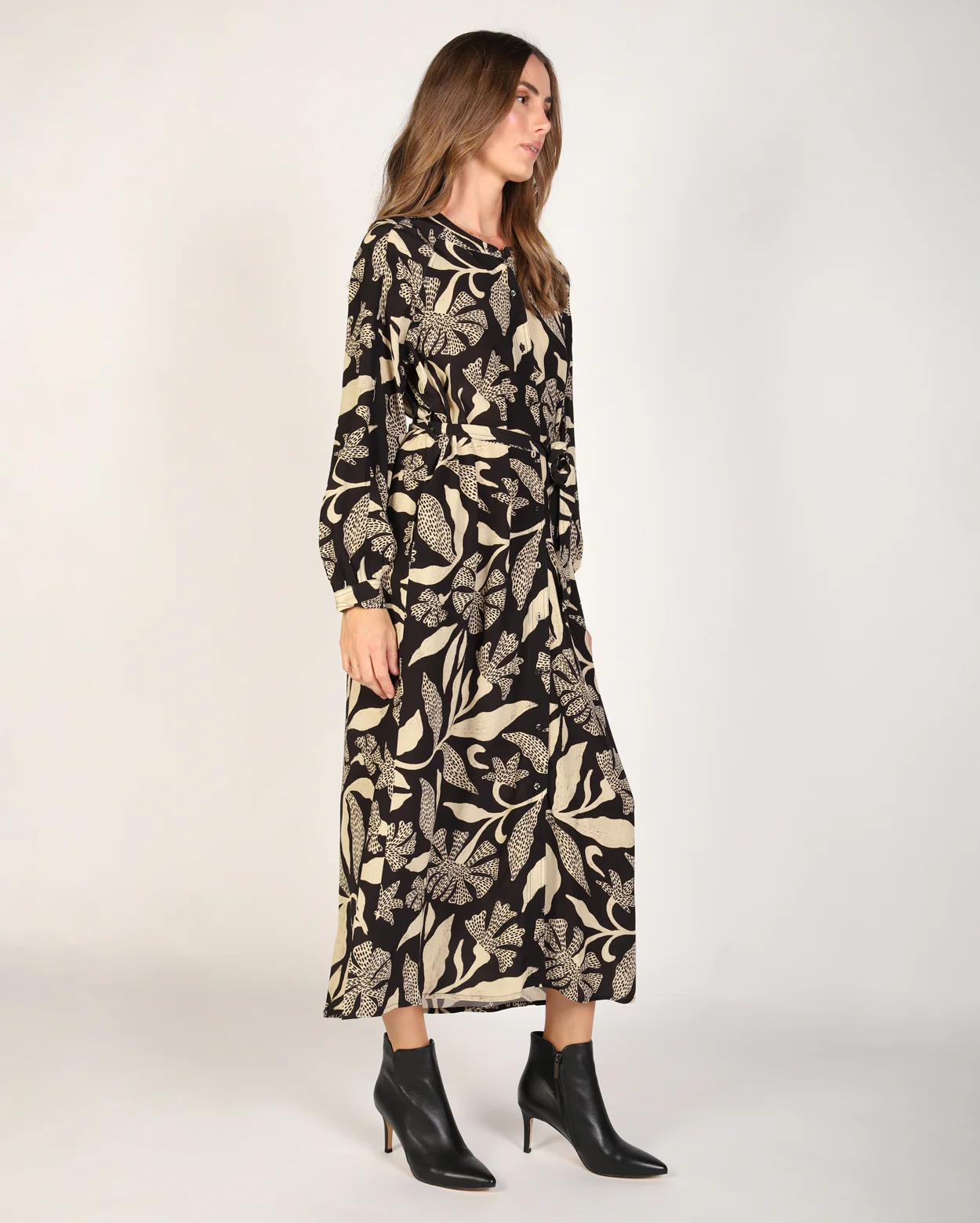 Blossom Dress - Black/White - Image 3