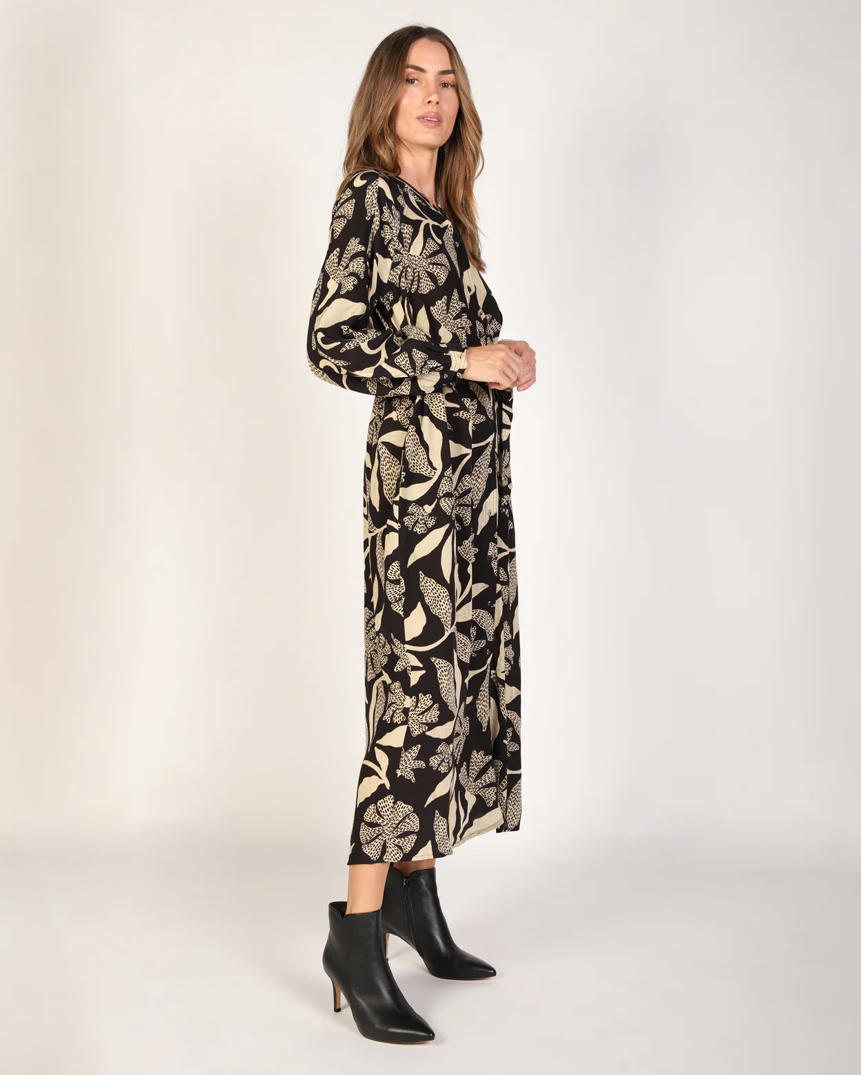 Blossom Dress - Black/White - Image 4