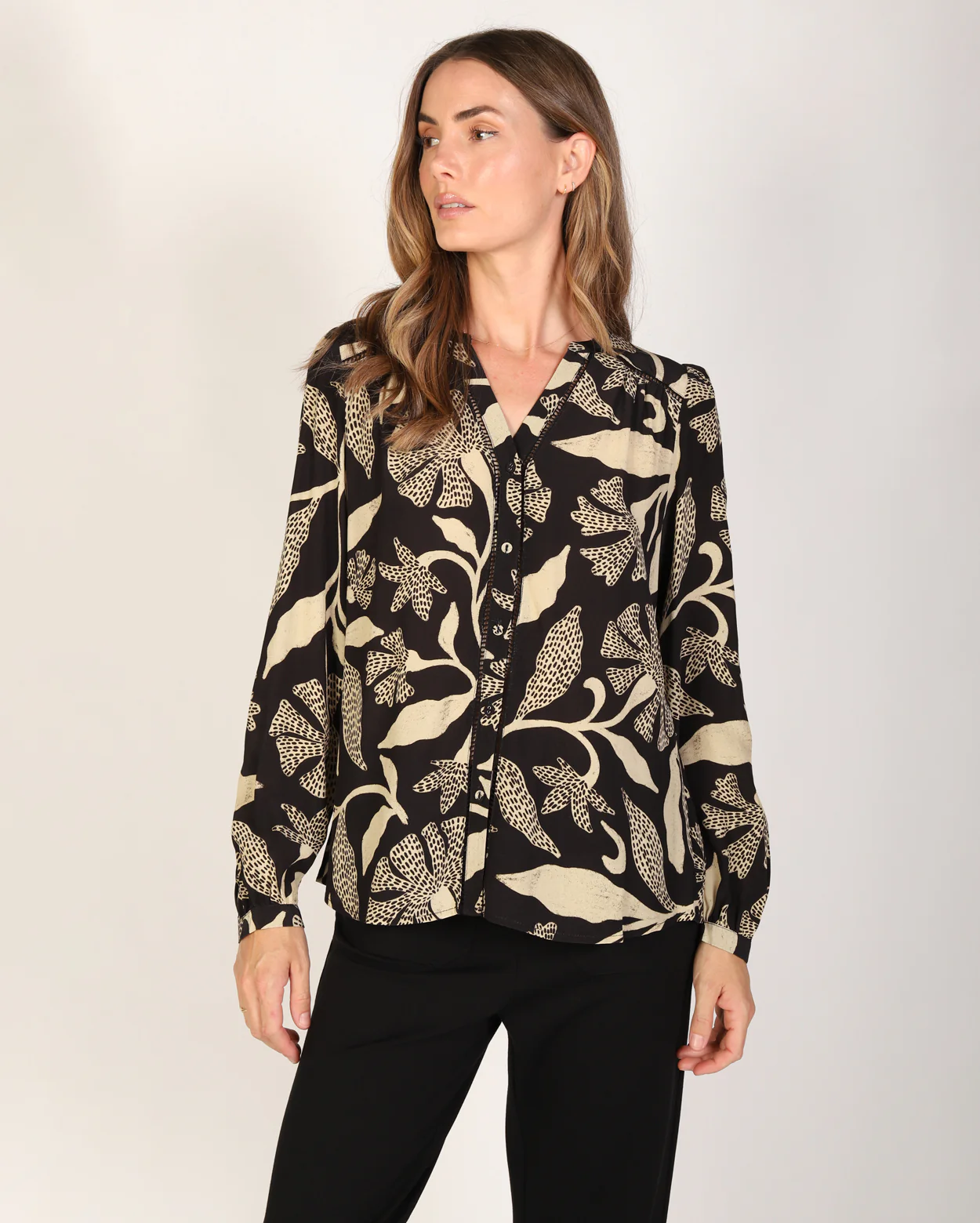 Blossom Top - Black/White - Image 3
