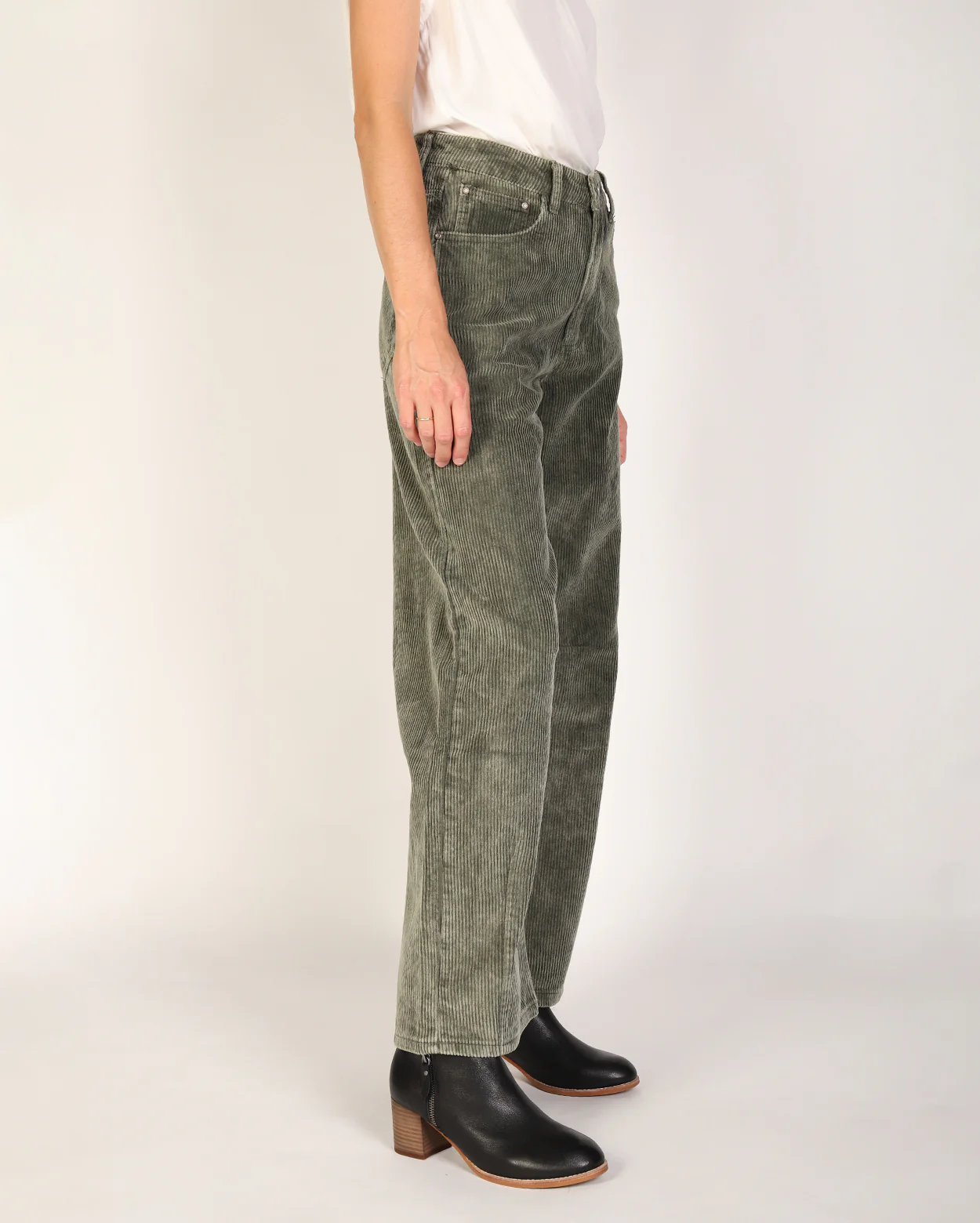 Brianne Cord Pant  - Khaki - Image 4