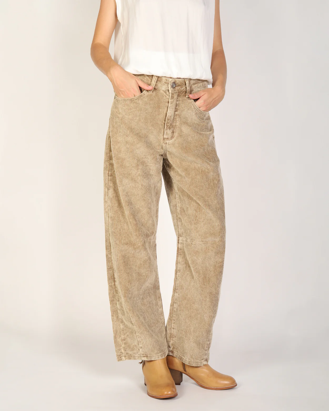 Brianne Cord Pant - Sand - Image 2