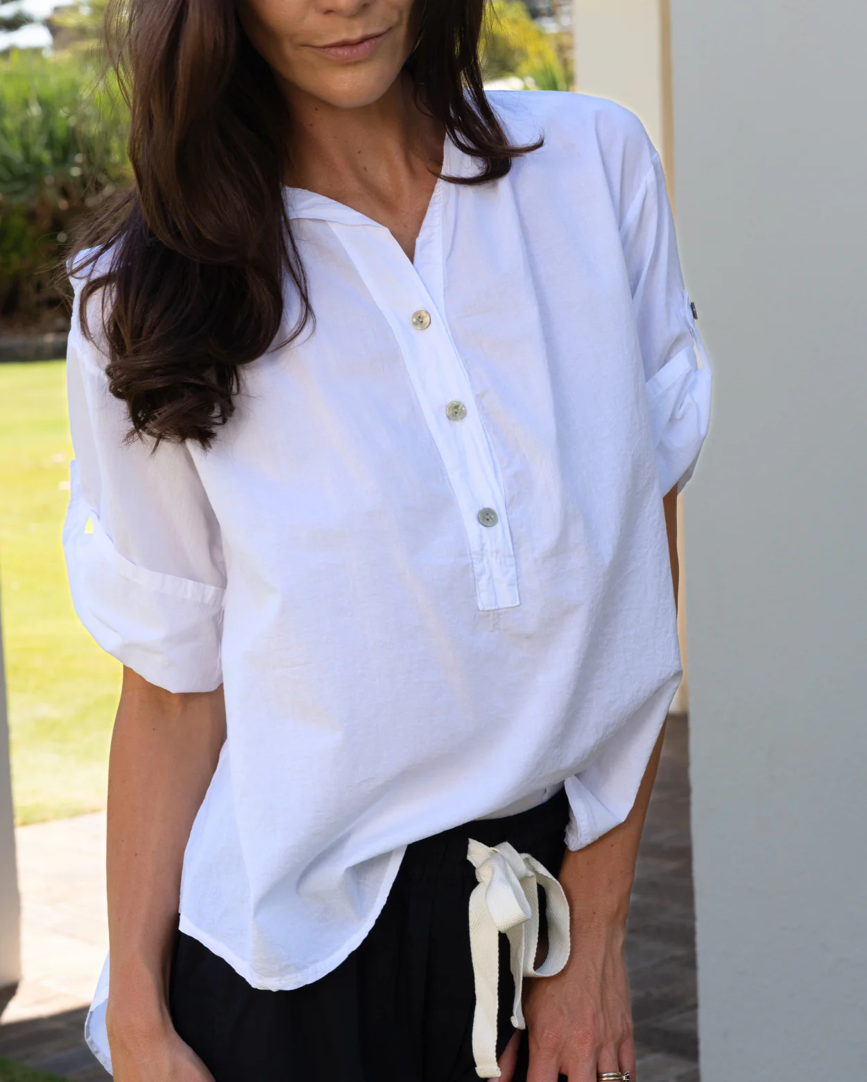 Bridget Cotton Top - White - Image 2