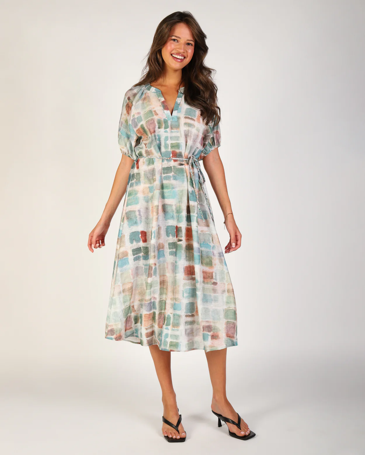 Cara Dress - Aqua - Image 2