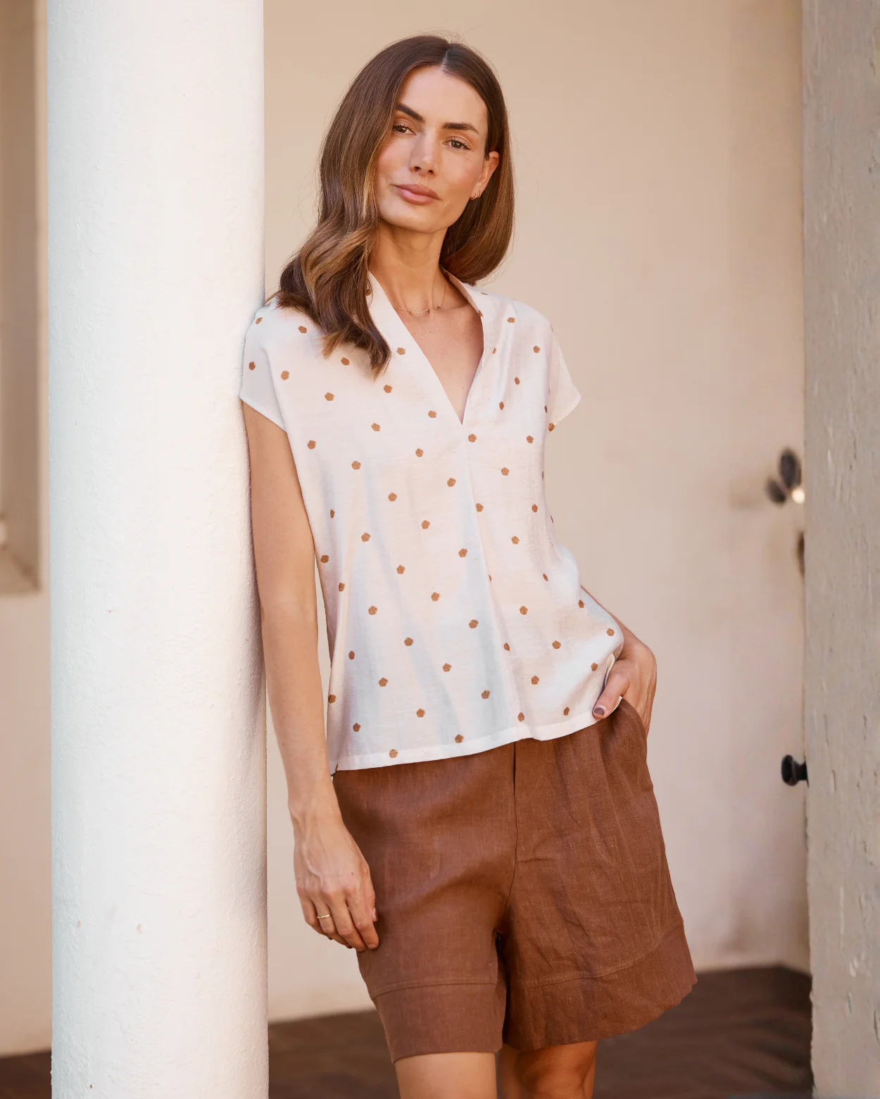 Charlotte Top - Natural / Tan - Image 4