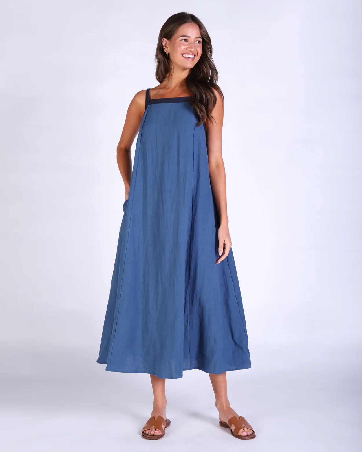 Connie Dress - Blue - Image 6