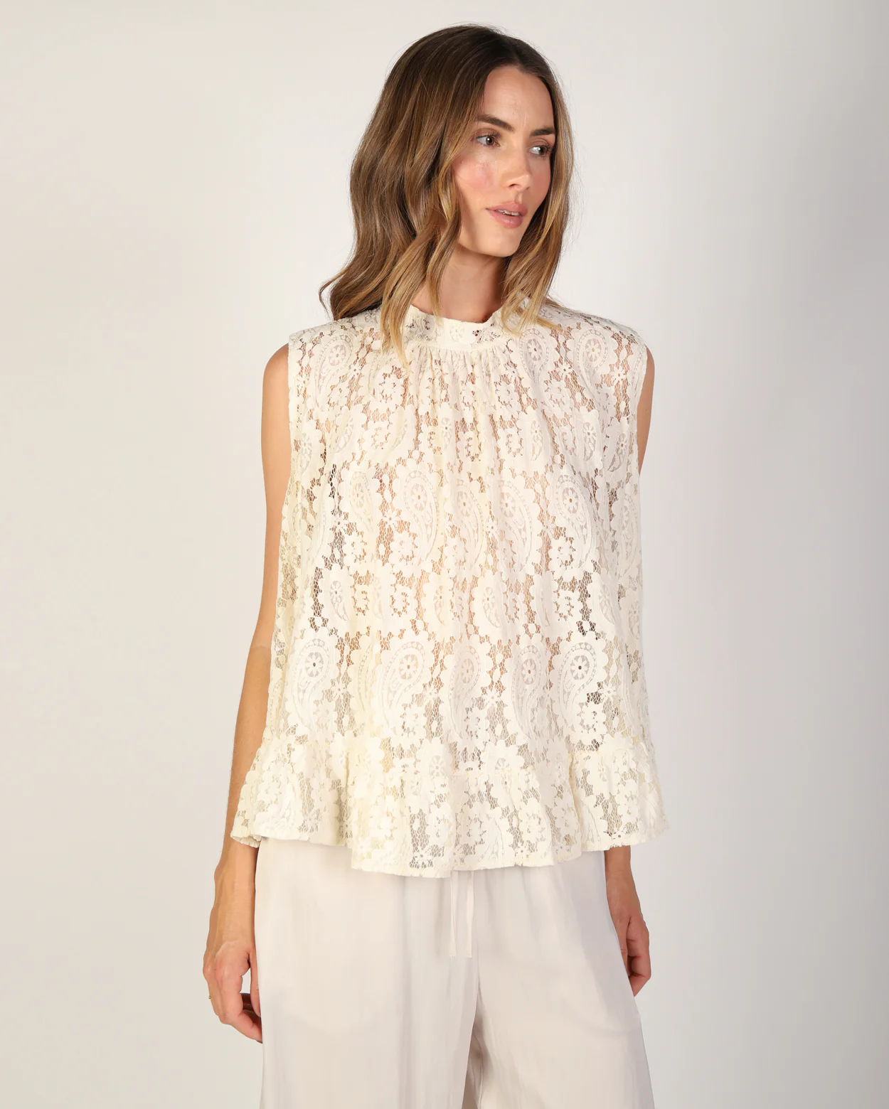 Dalton Top - Cream - Image 5