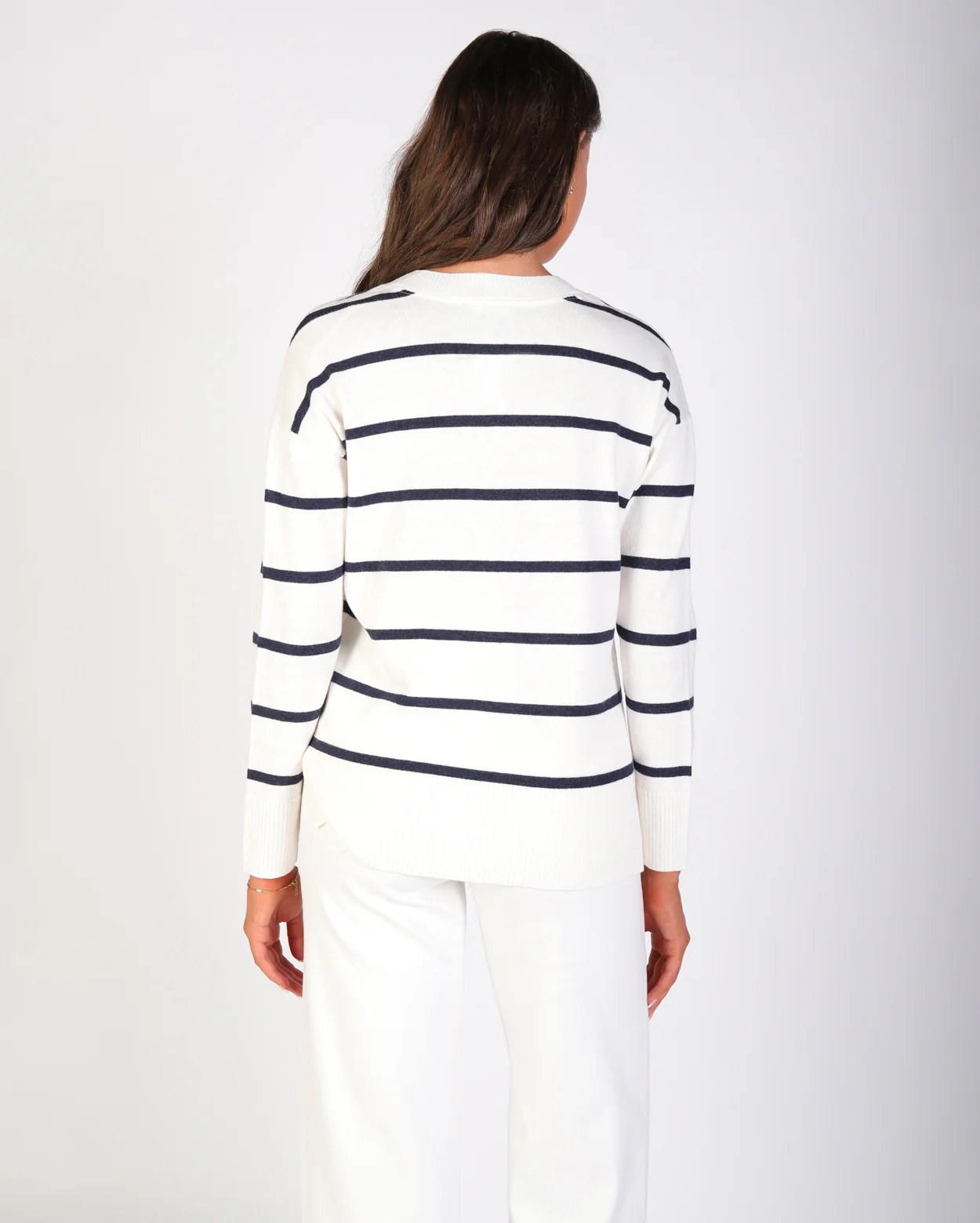 Eden Stripe Knit - Navy Stripe - Image 5