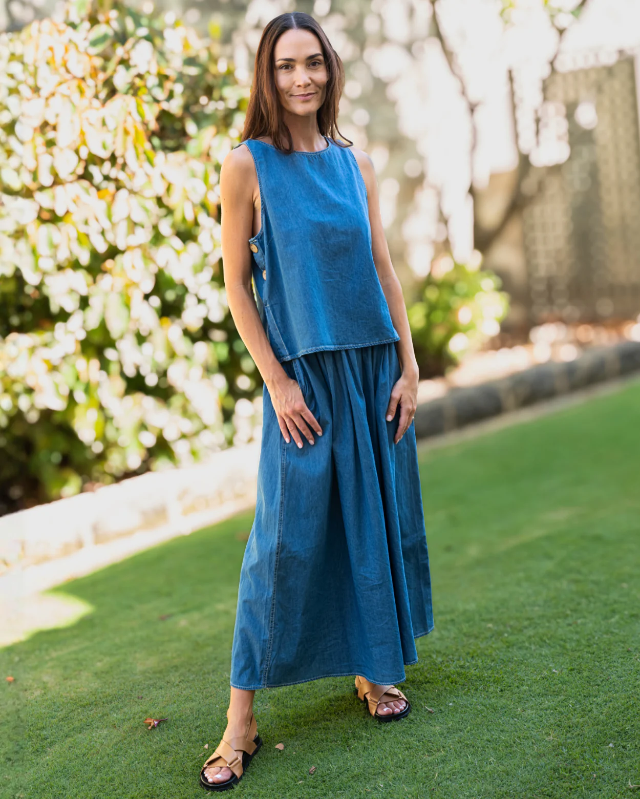 Emmy Denim Skirt - Light Denim - Image 6