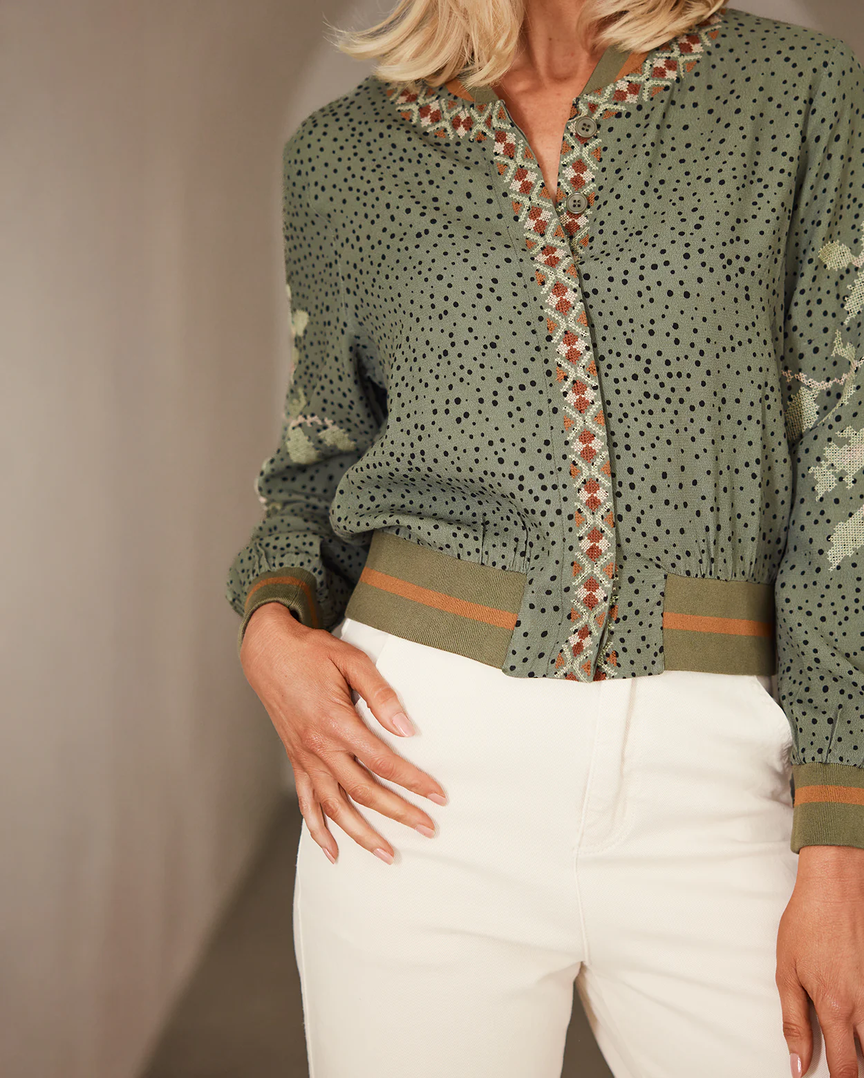 Fiesta Bomber - Khaki - Image 3
