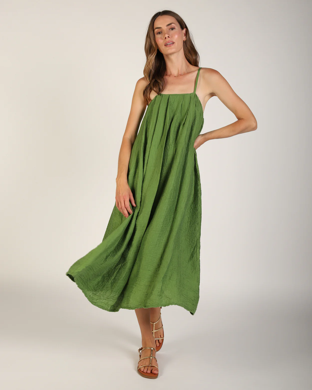 Gwen Dress - Green - Image 3