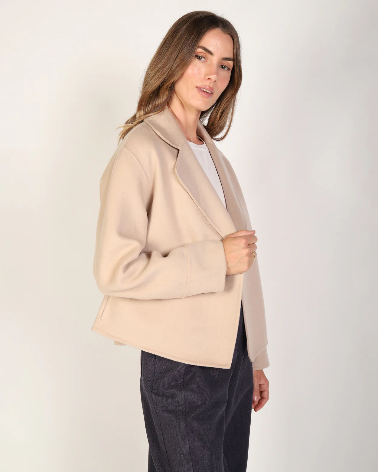 Kacey Coat  - Oat - Image 4