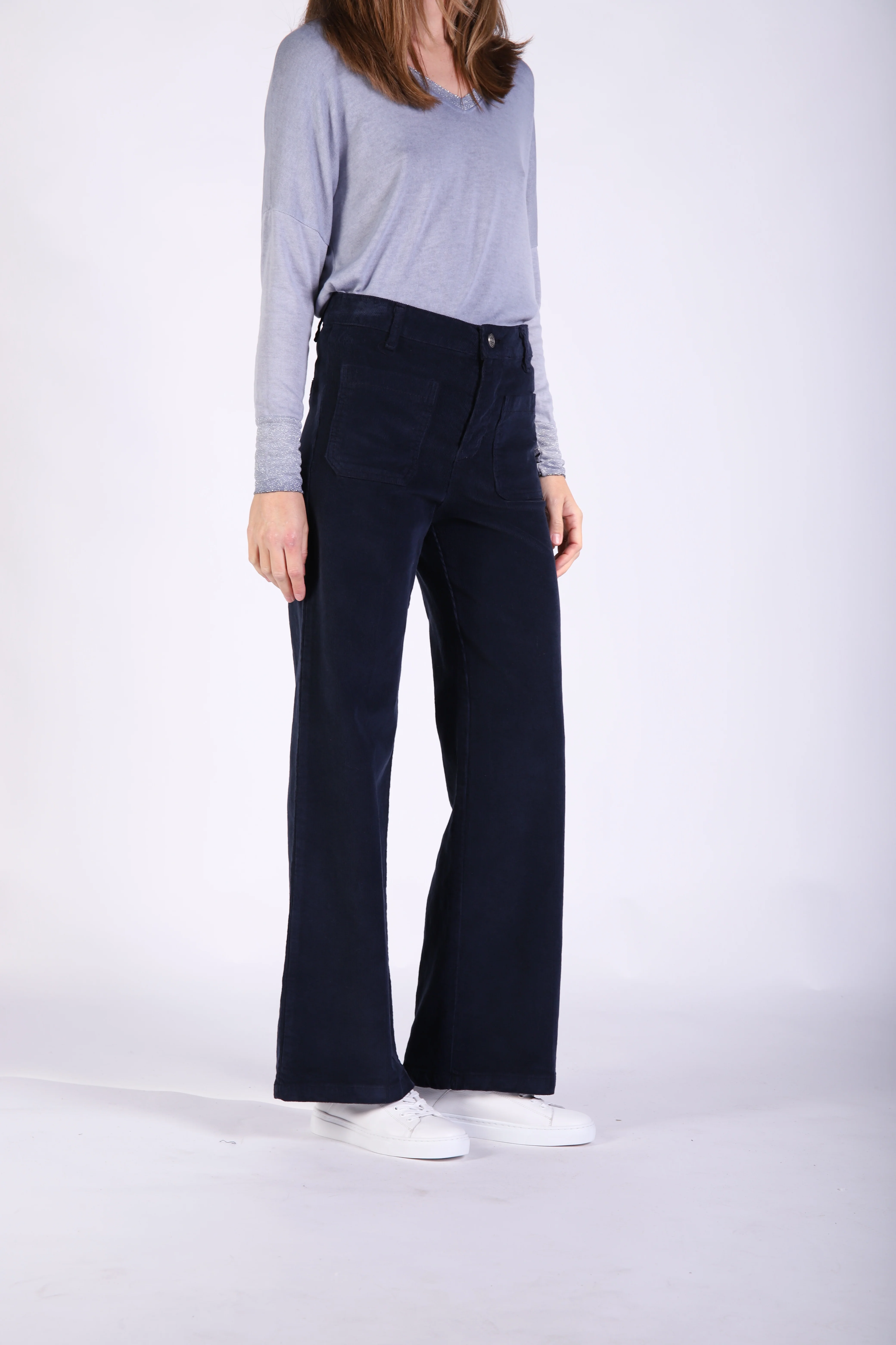 Kimmy Cord Pant - Navy - Image 2