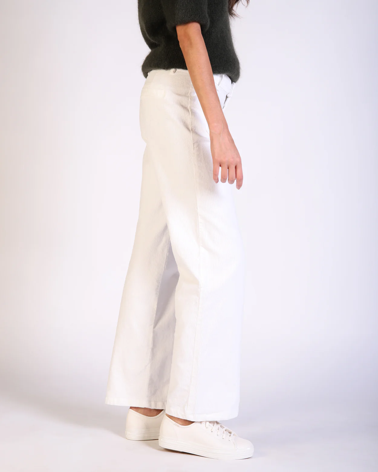 Kimmy Cord Pant - Winter White - Image 3