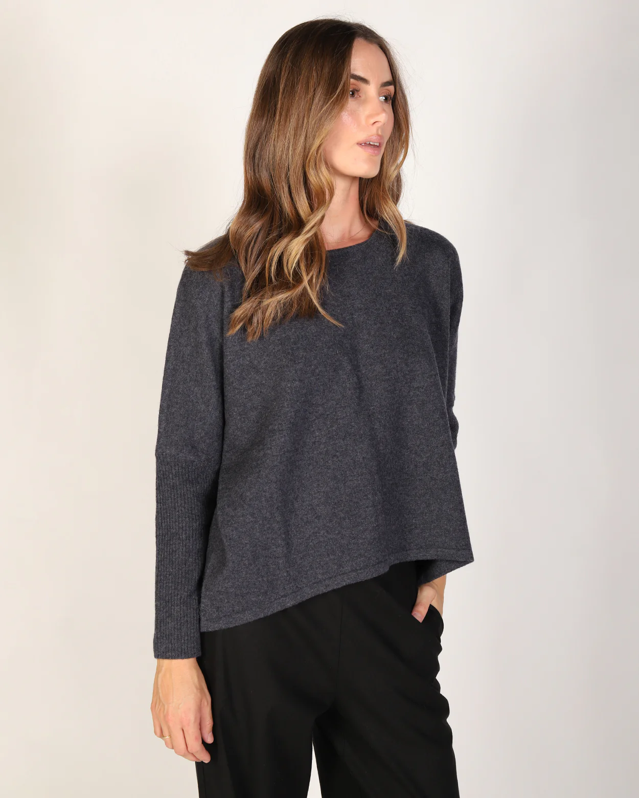 Kristen Merino Knit - Charcoal - Image 3