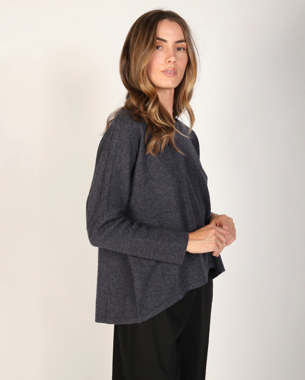 Kristen Merino Knit - Charcoal - Image 4