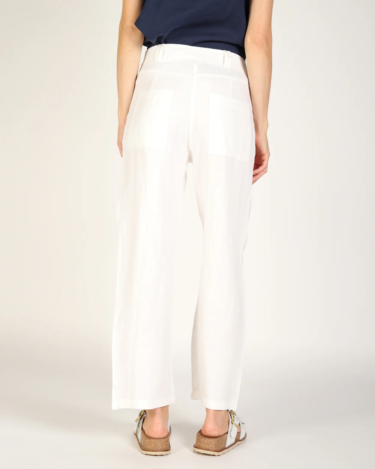 Lewi Linen Pant - White - Image 4
