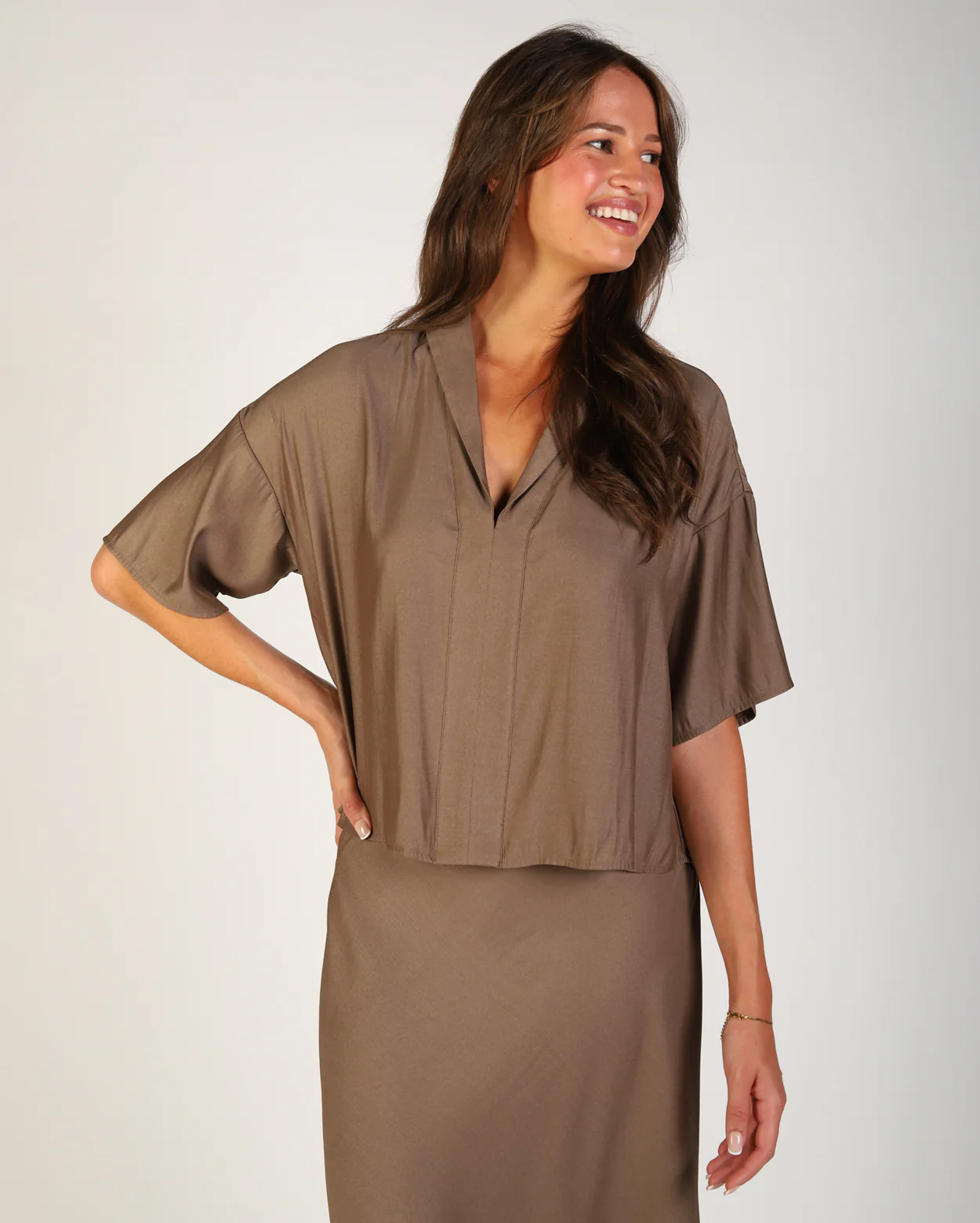 Lexi Blouse - Chocolate - Image 3