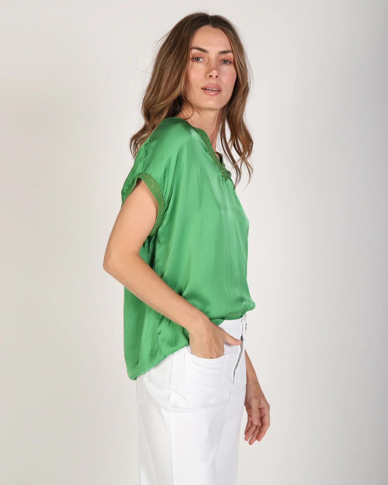 Liz Top - Green - Image 3