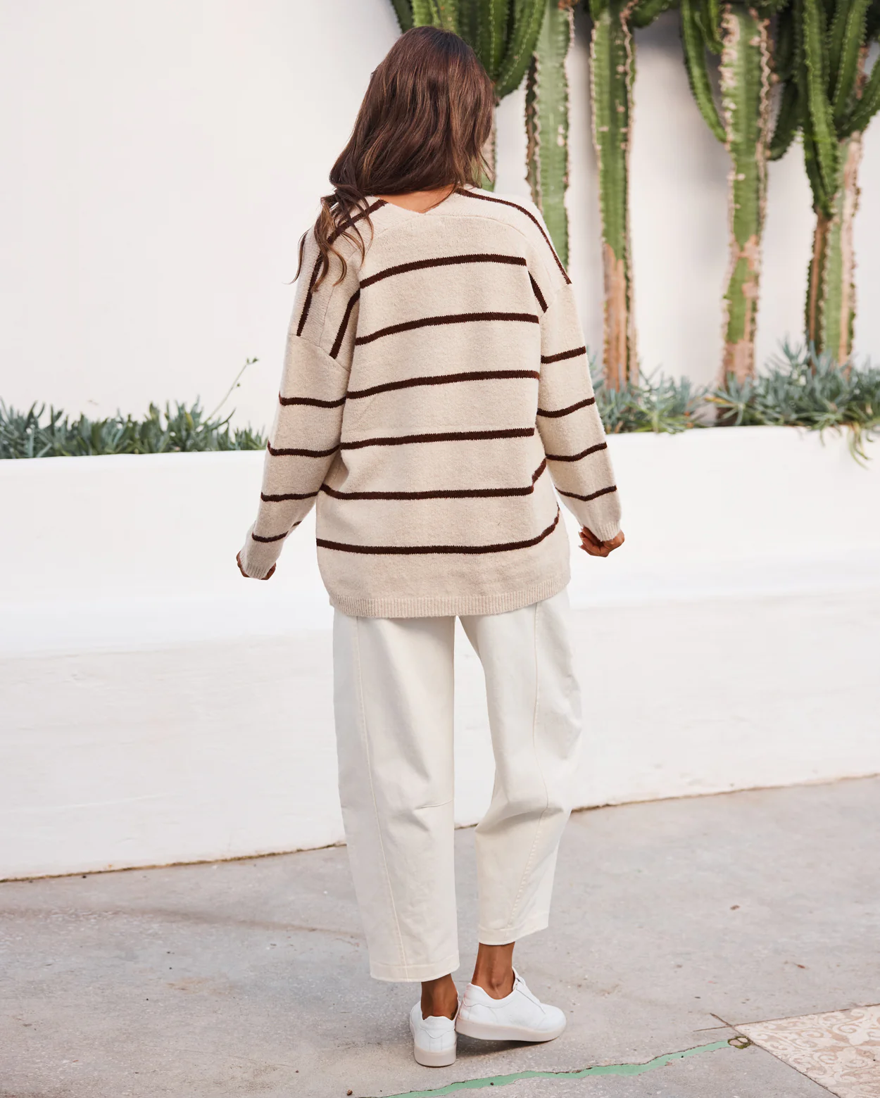 Luella Knit - Choc Stripe - Image 4