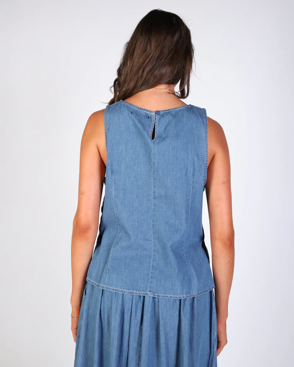 Melanie Top - Light Denim - Image 5