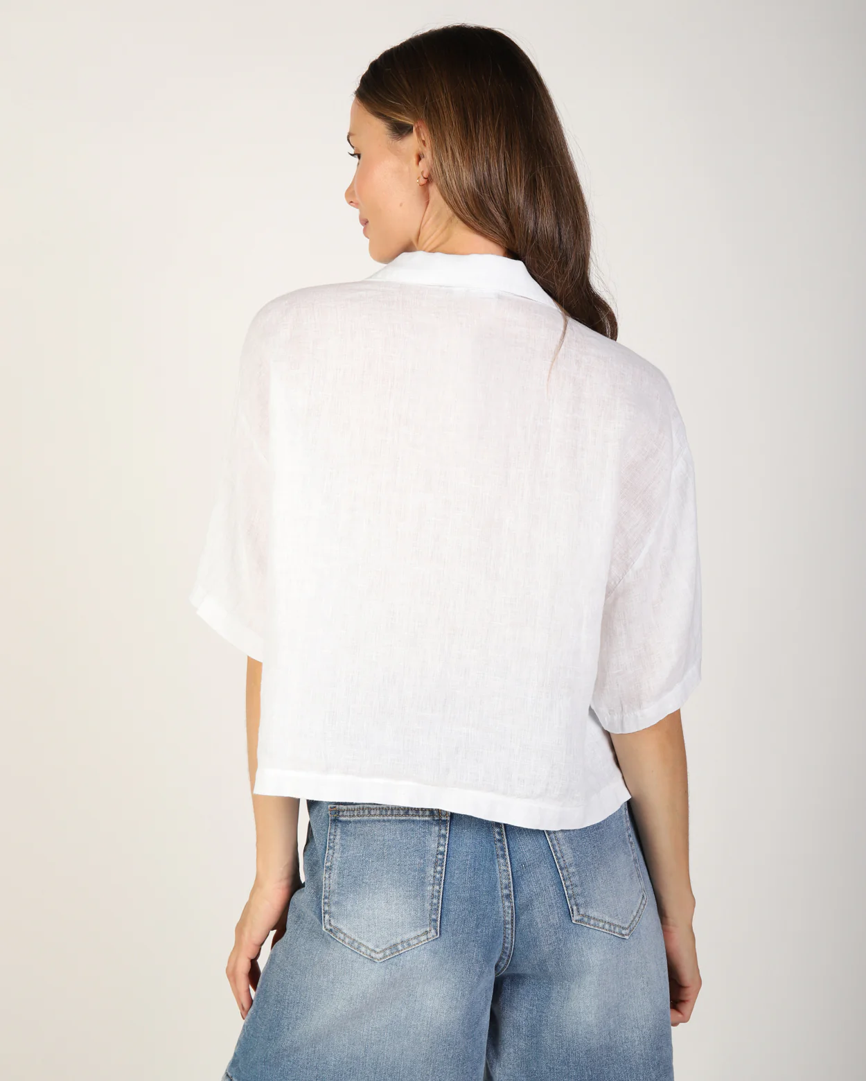 Nikki Linen Shirt - White - Image 5
