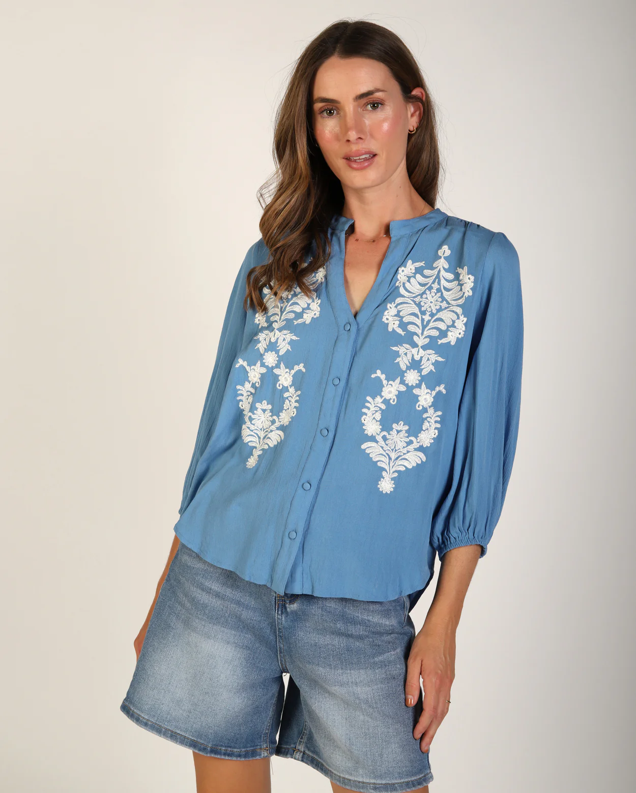 Nora Top - Blue - Image 3