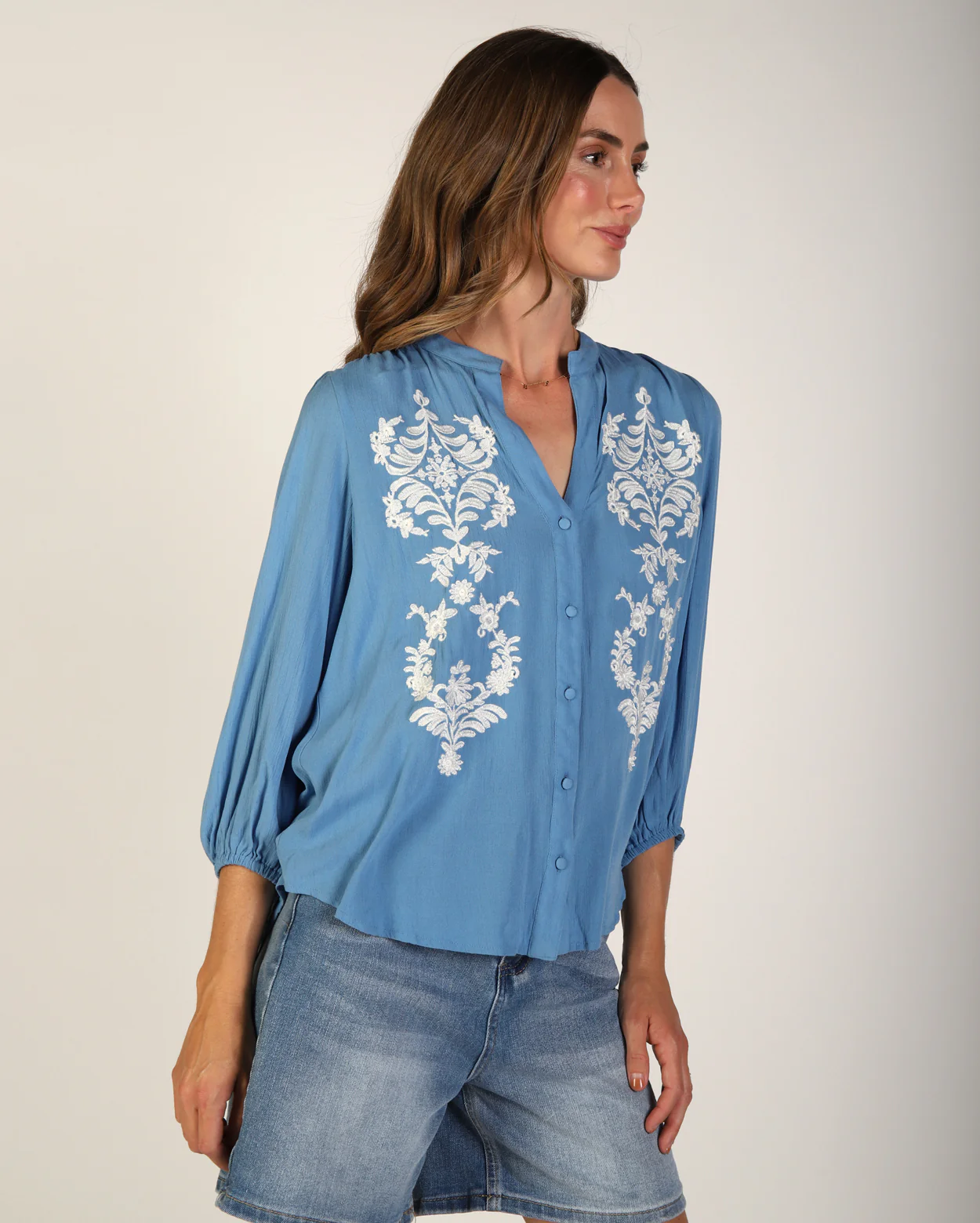 Nora Top - Blue - Image 4