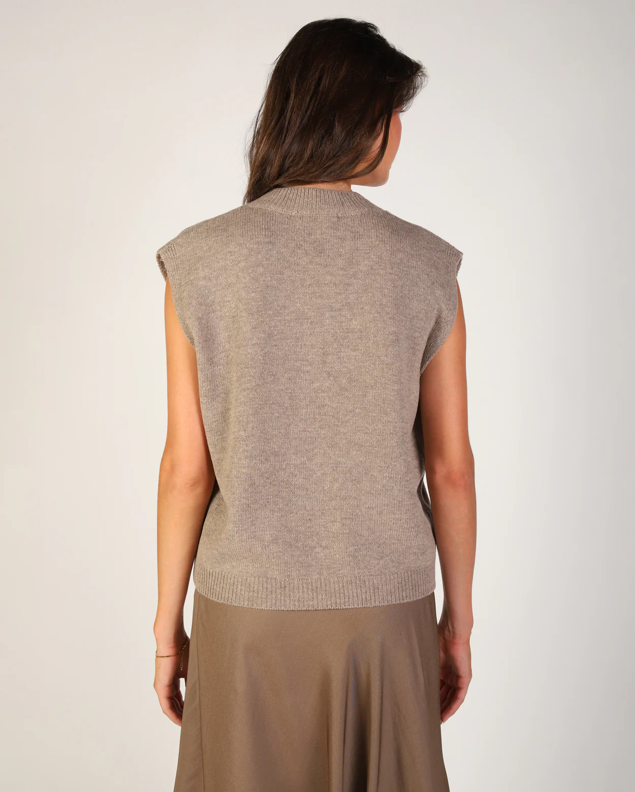 Olivia Knit Vest - Mocha - Image 5