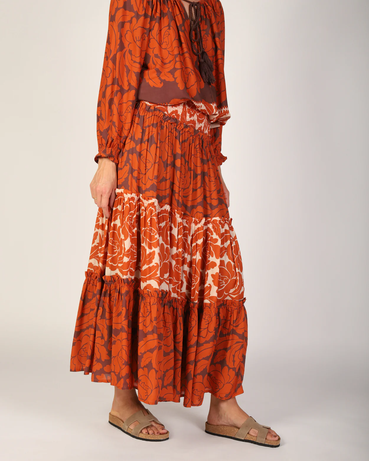 Savannah Skirt - Orange Print - Image 6