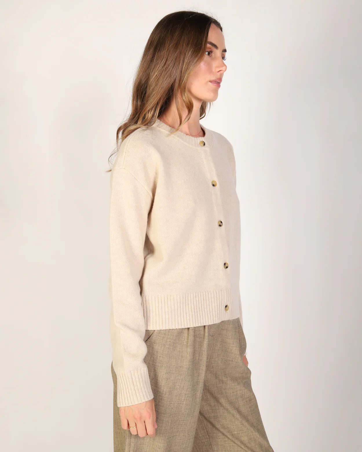 Sienna Cardigan - Oat - Image 4