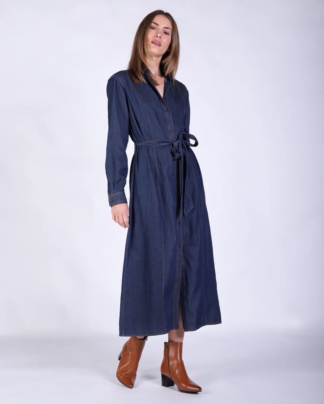 Taylor Denim Dress - Denim - Image 2