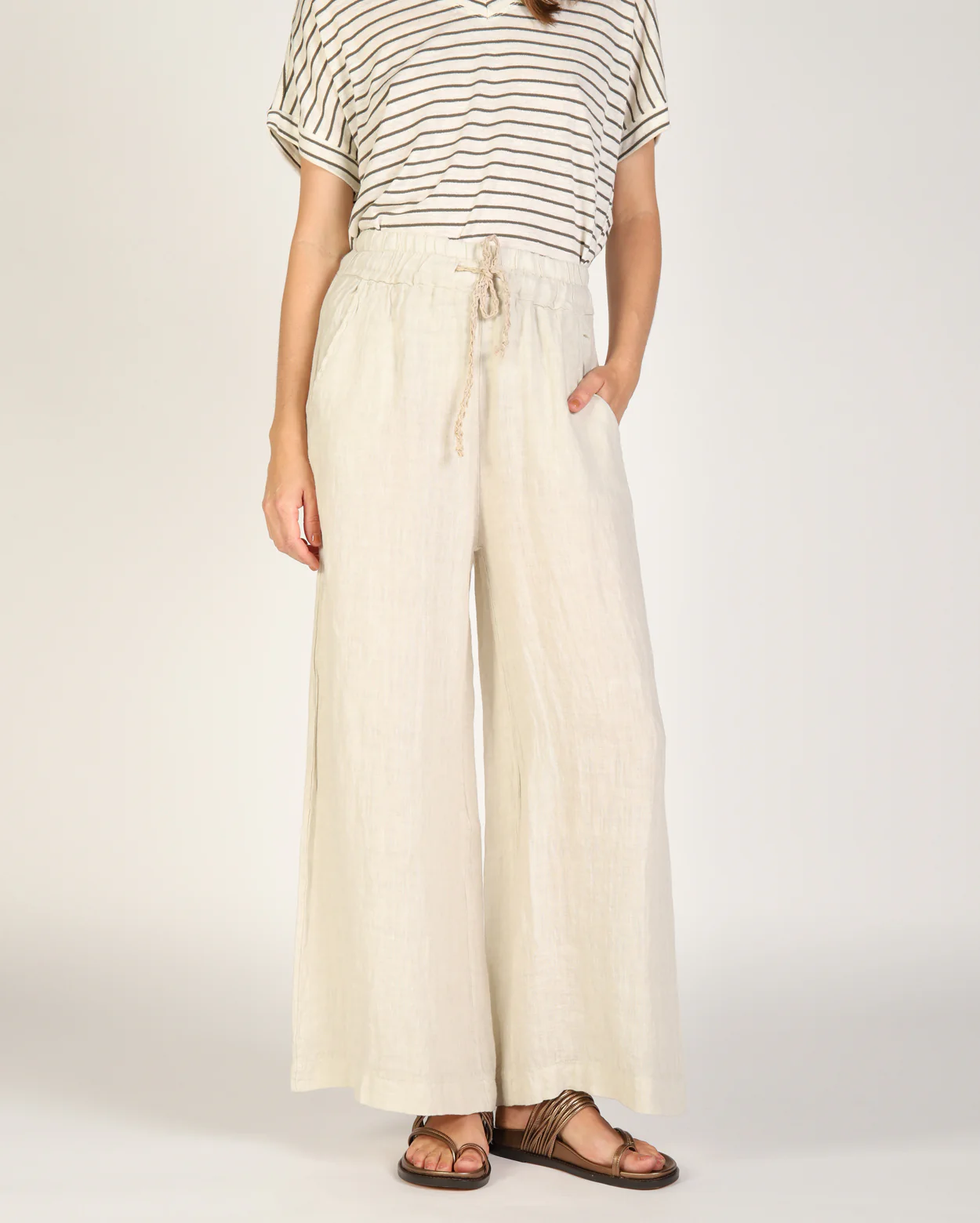 Xina Linen Pant - Natural