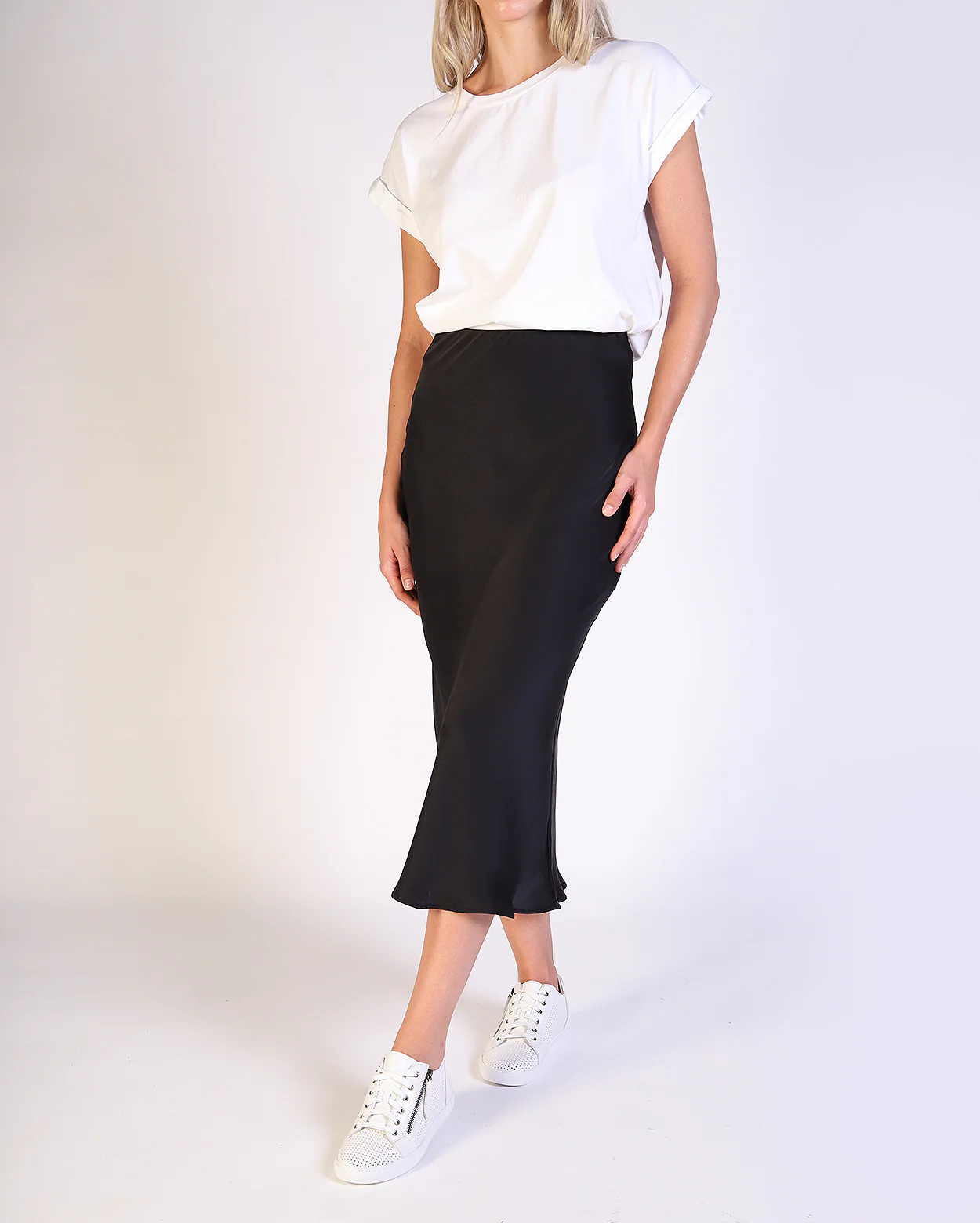 Yelena Slip Skirt  - Black - Image 3