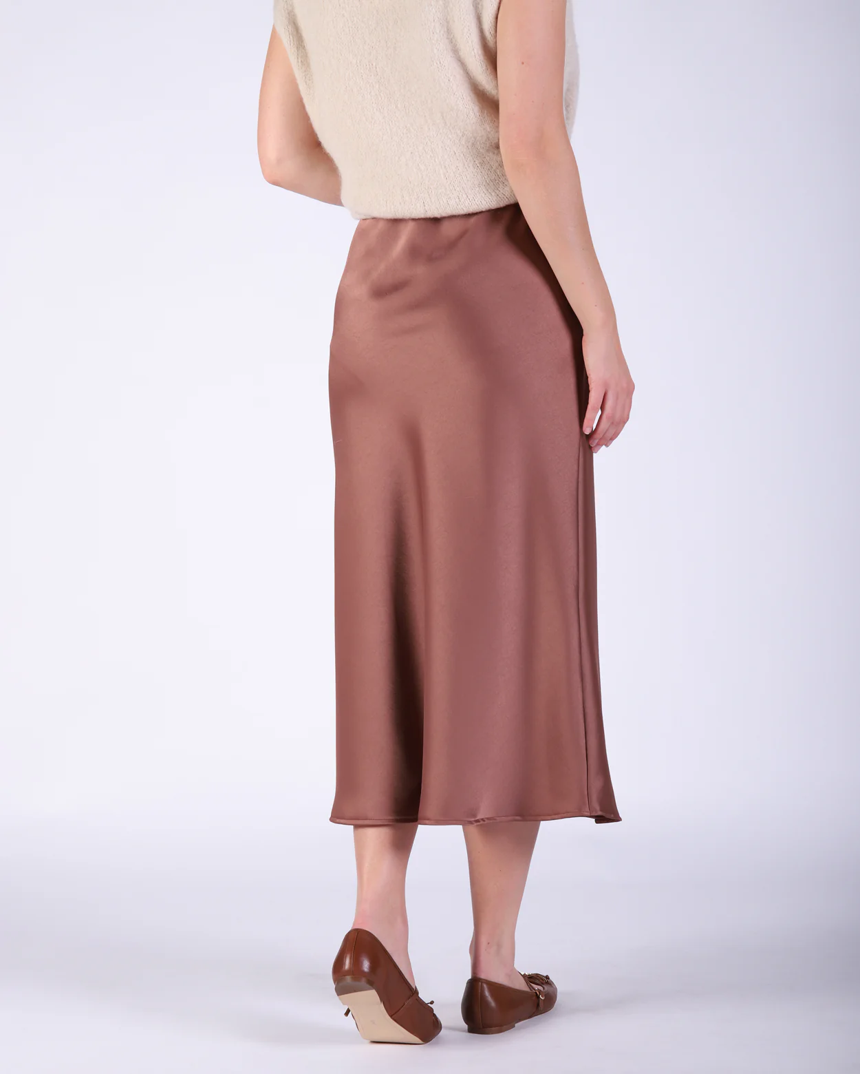Yelena Slip Skirt - Chocolate - Image 4