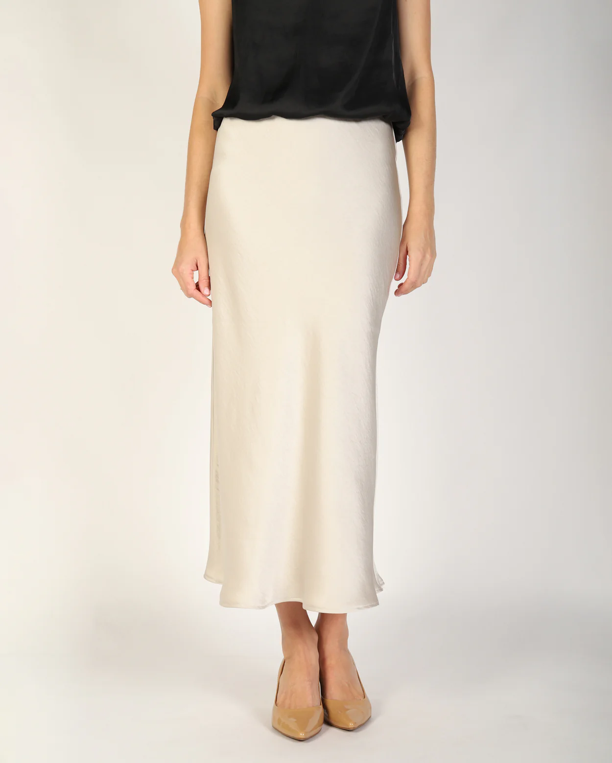 Yelena Slip Skirt  - Pearl